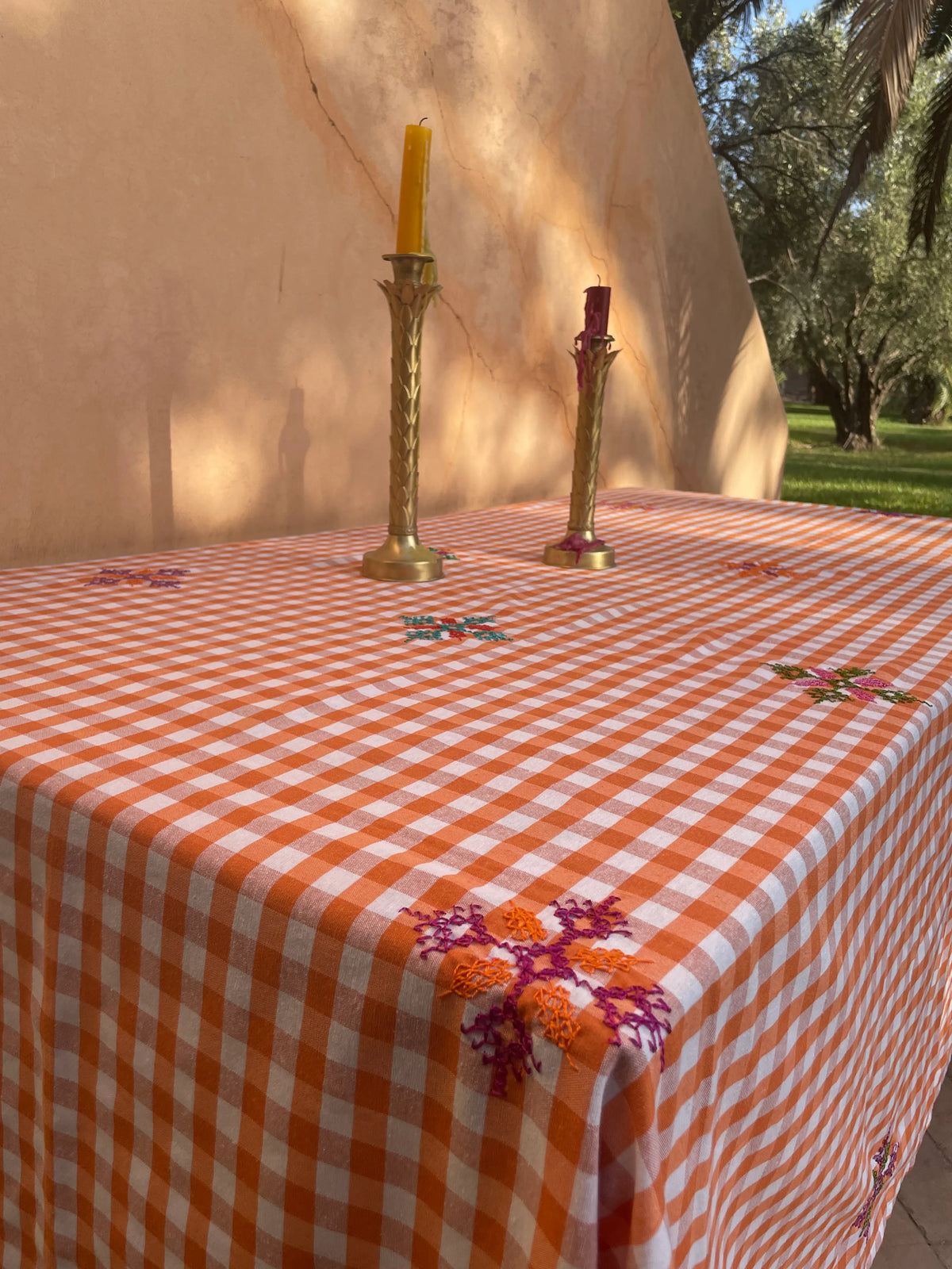Nappe brodée Amber
