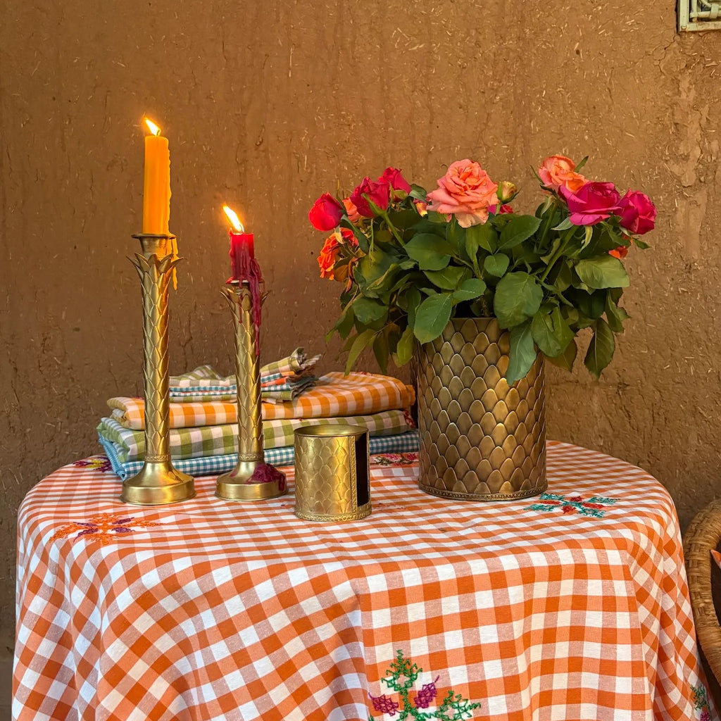 Nappe brodée Amber