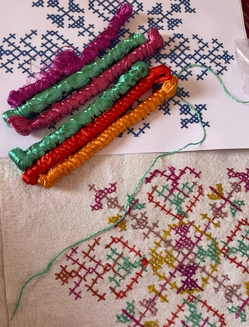 Sac brodé en Tarz fassi 'Chams'