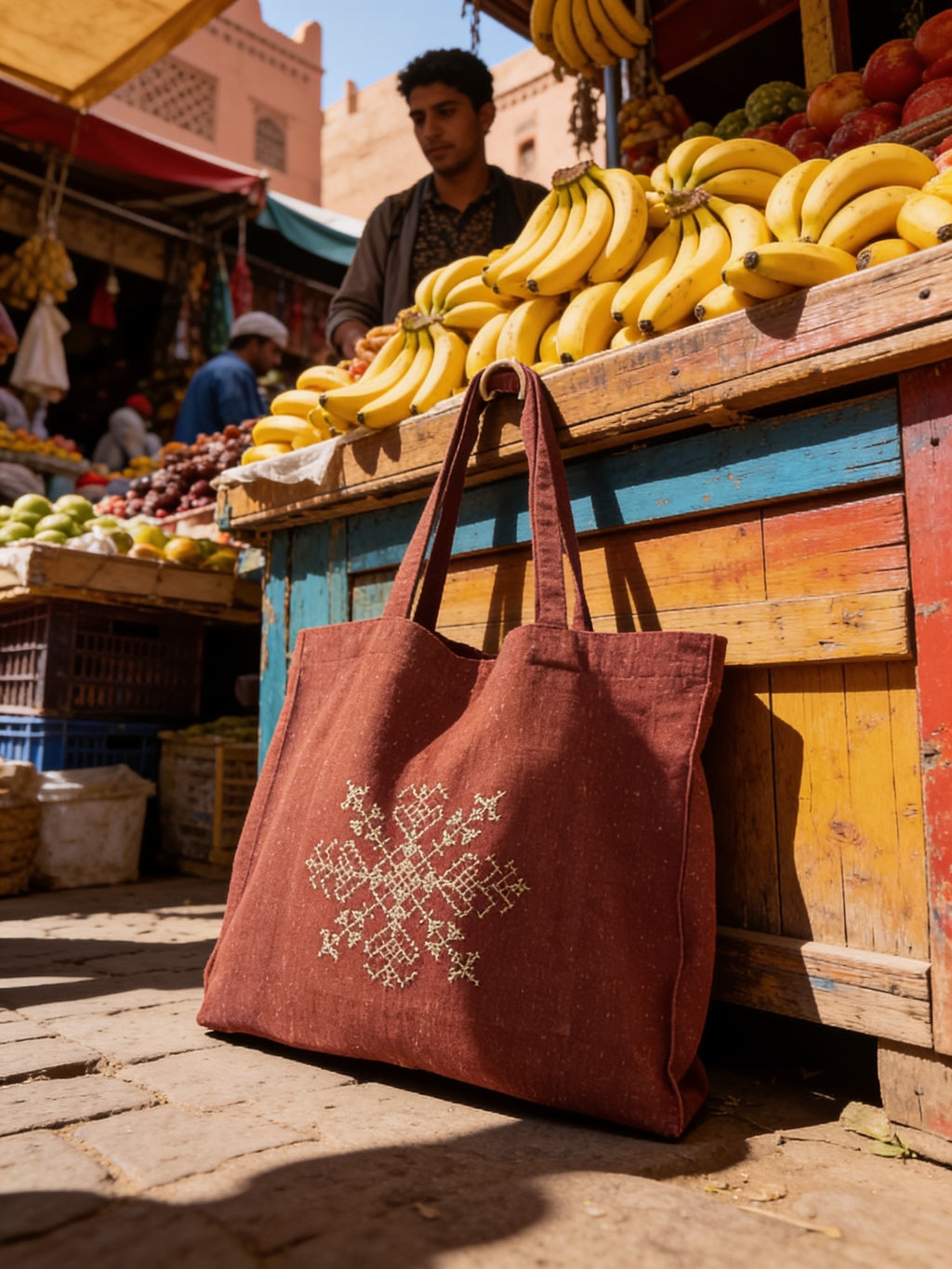 Sac brodé en Tarz fassi 'Sahara'